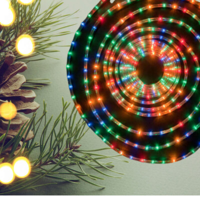 Светещ коледен маркуч , Многоцветен 10 метра, 20 метра