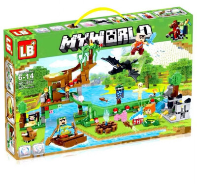 Конструктор Minecraft със светещи елементи – 427 елемента LB551