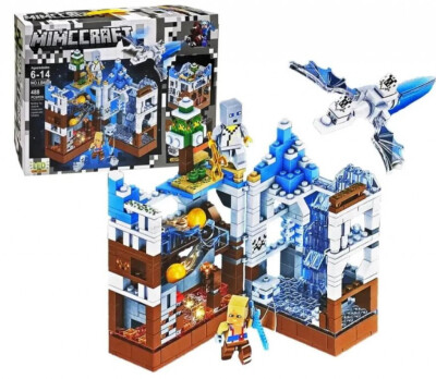 Конструктор Minecraft с LED ефекти „Битката за Бялата крепост“ LB608