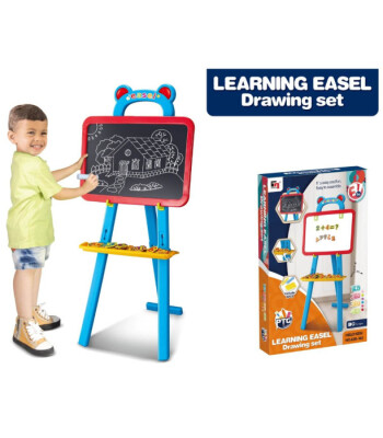 МАГНИТНА ДВУЛИЦЕВА ДЪСКА НА СТОЙКА, С БУКВИ И ЦИФРИ