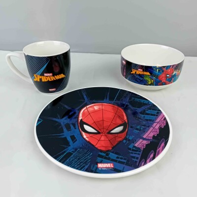 Детски порцеланов сервиз за хранене Спайдермен