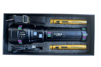 Фенер COBA CB-W518 с LED акумулаторна батерия и обхват 3 км