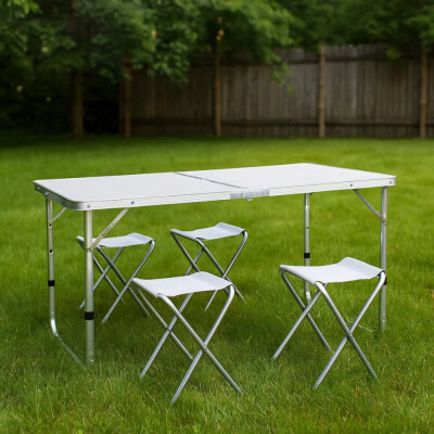 Сгъваема маса със столове