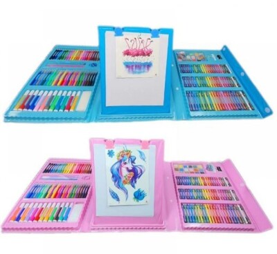 Детски комплект за рисуване в куфар от 208 части 