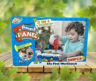 Детска мозайка, С винтоверт в куфар, 249 части