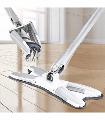 Х-образен моп - Уред с микрофибърна подложка за миене на под