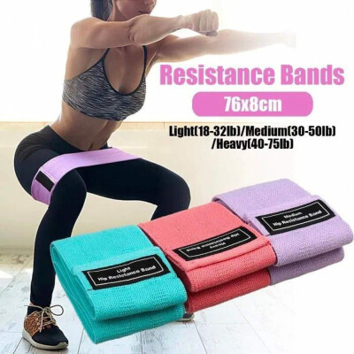 Текстилни тренировъчни ластици за фитнес,йога, пилатес комплект 3 броя