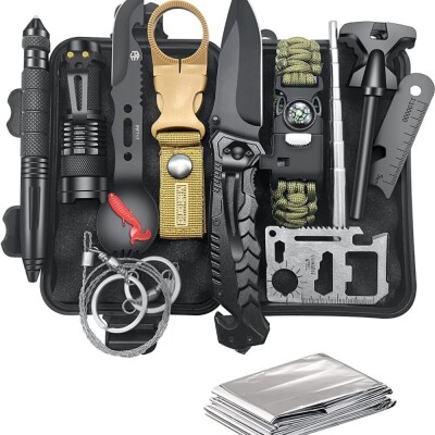 Комплект за къмпинг и оцеляване – 13 инструмента