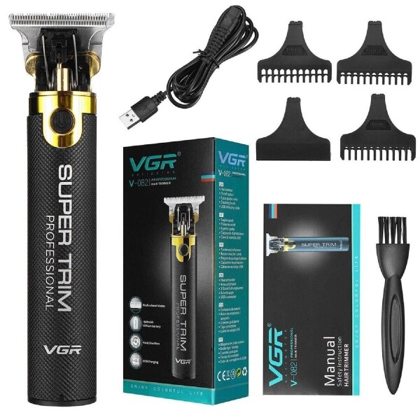 Професионален тример VGR V-082 – USB акумулаторен, 0 mm нулева глава