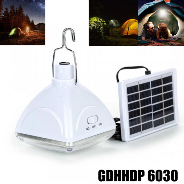LED Къмпинг лампа за окачване със соларен панел 6030SMD