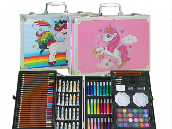 Творчески комплект за рисуване -  Детски комплект за рисуване в куфарче