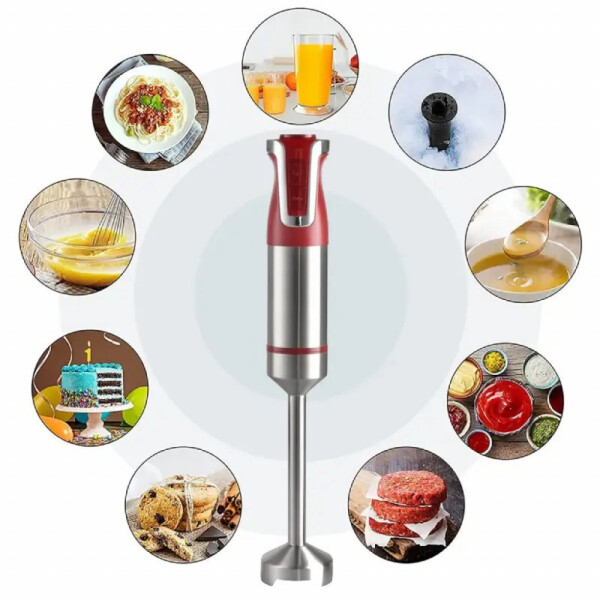 Ръчен пасатор Royalty Line RL-ESTM800, 800W с неръждаема стомана и регулатор на скоростта