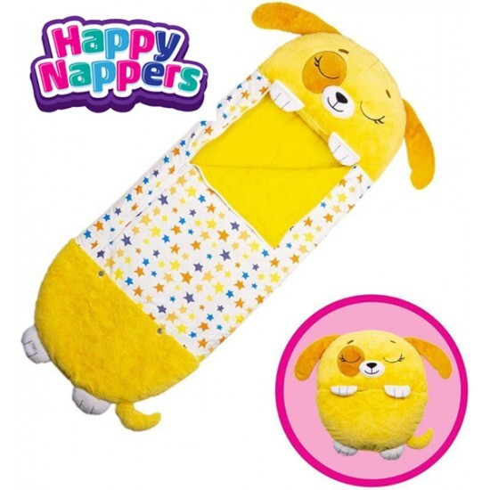 Детски спален чувал Happy Nappers и възглавница, 165см
