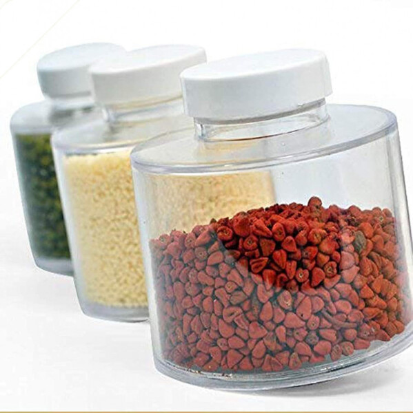 Стилен и практичен органайзер за подправки – Комплект от 12 бурканчета на въртяща се основа