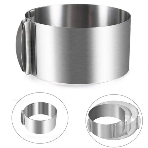 Регулируема форма за блат за торта от неръждаема стомана