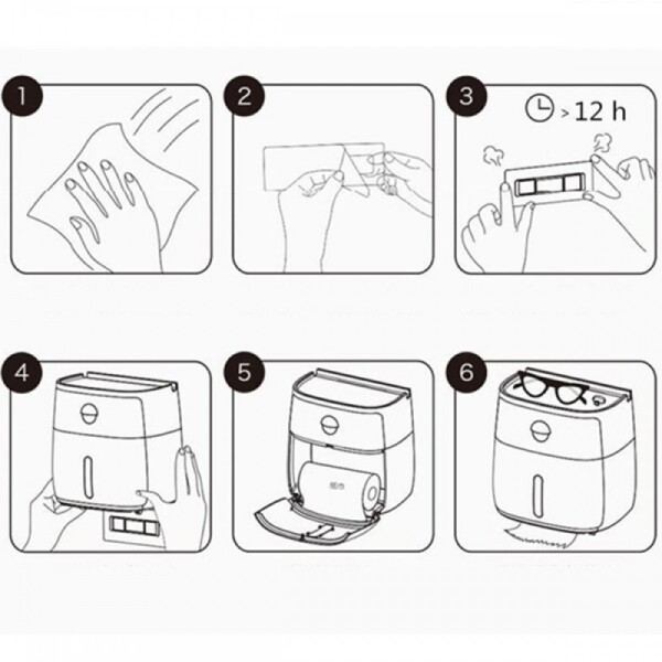 водоустойчива поставка за тоалетна хартия с чекмедже