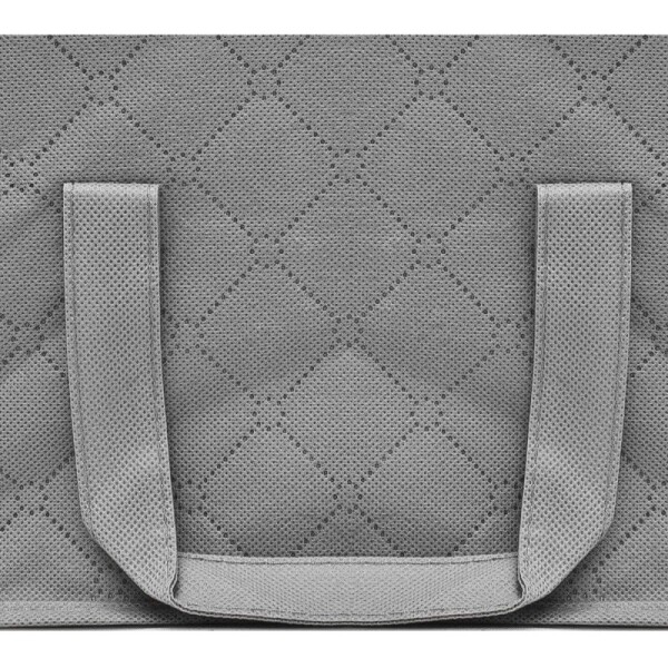 Сив органайзер с прозрачна част за съхранение на дрехи