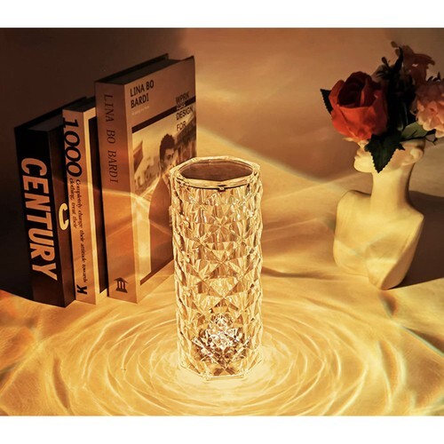 LED кристална настолна лампа Rose Light Проектор