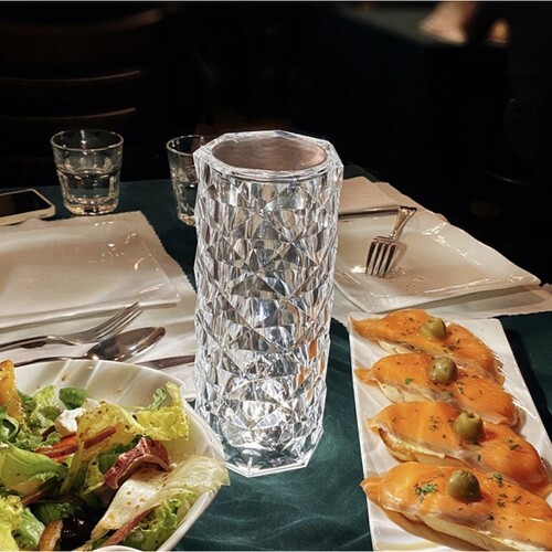 LED кристална настолна лампа Rose Light Проектор