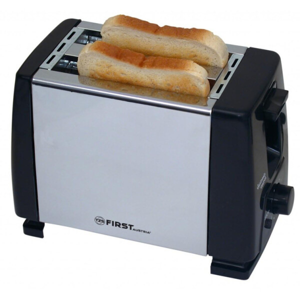 Тостер First FA-5366-CH, Инокс, 700W, 2 филии, 6 степени на изпичане