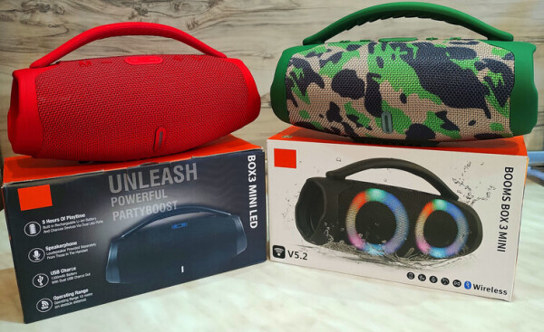 Booms Box 3 Mini: Преносима Bluetooth Колонка с LED RGB Осветление