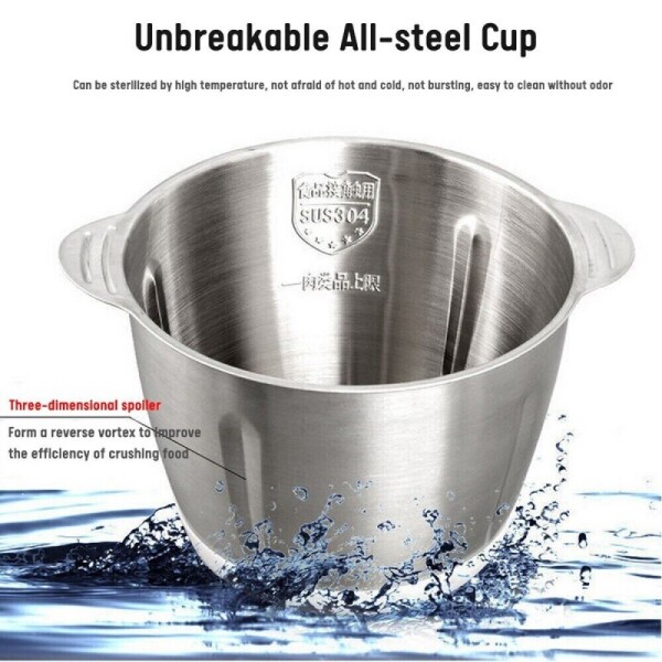 Комбиниран кухненски чопър месомелачка с 2 литра купа