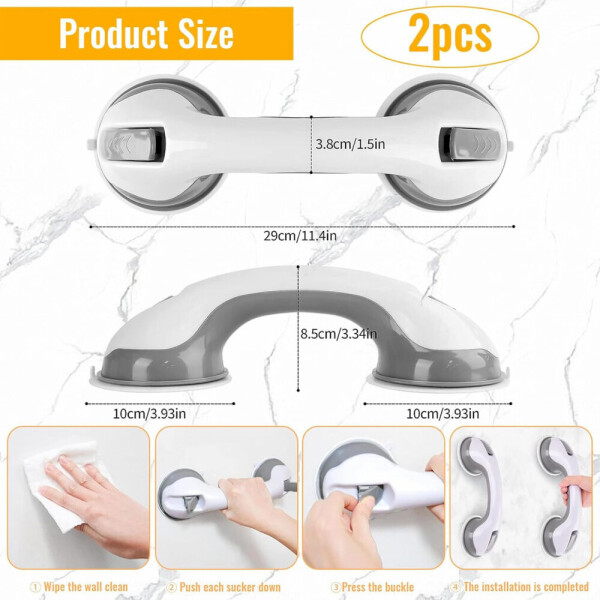 Вакуумна дръжка за баня и гладки повърхности