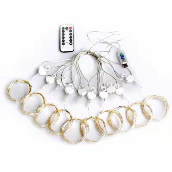 Светлинна завеса Коледни лампички с 300Led лампи 3 метра на 3 метра