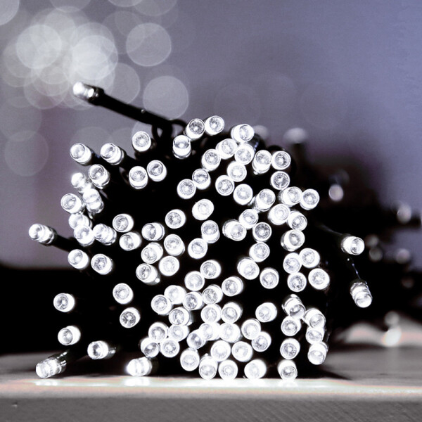 Соларни коледни лампички 12 метра , 100 лампи 5 програми