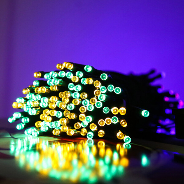 Соларни коледни лампички 12 метра , 100 лампи 5 програми