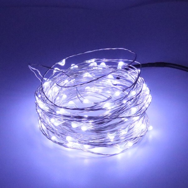 Коледни лампички на батерии в различни цветове