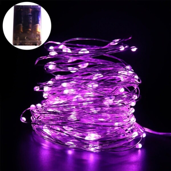 Коледни лампички на батерии в различни цветове