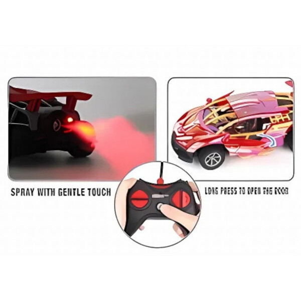 Дистанционно управляема кола с пушек ефект и автоматично отваряне на врати