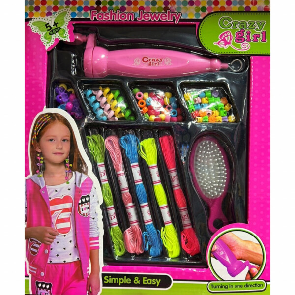 Момичешки комплект за прически – Плети, украсявай, блести