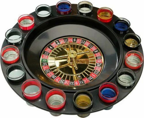 Комплект рулетка за пиене - руска игра с чаша за пиене