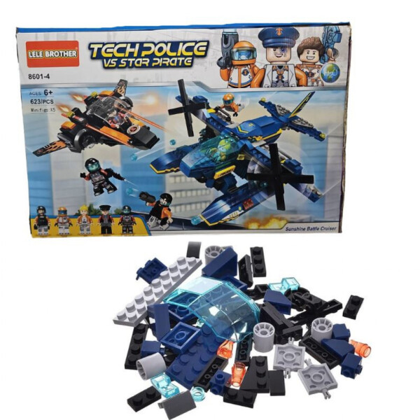 Конструктор "Tech Police vs Star Pirate" 5 броя фигурки – 623 части, 6+