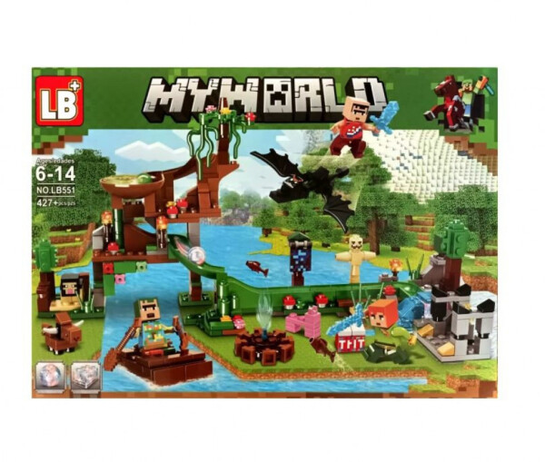 Конструктор Minecraft със светещи елементи – 427 елемента LB551