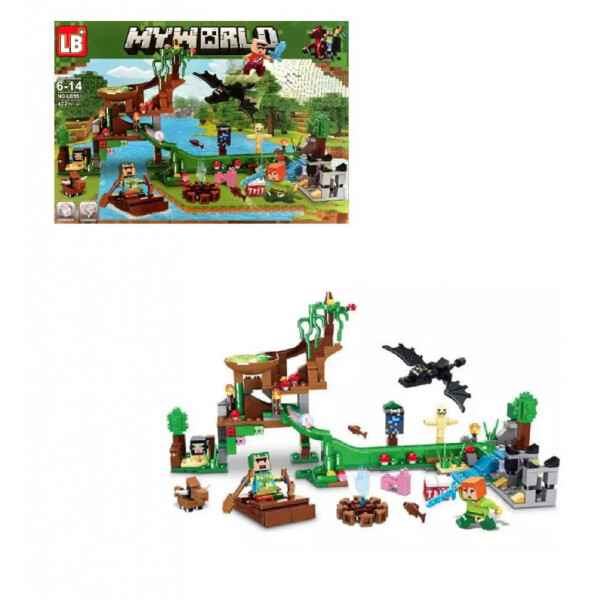 Конструктор Minecraft със светещи елементи – 427 елемента LB551