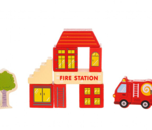 Комплект дървени блокчета, 120 части