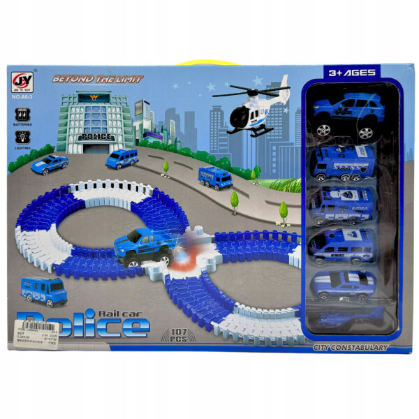 Полицейска писта 107 елемента – Забавление без край за малките герои