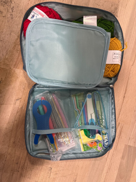 Комплект аксесоари за плетене, 58 части, алуминиеви куки – Пълен сет за начинаещи и напреднали