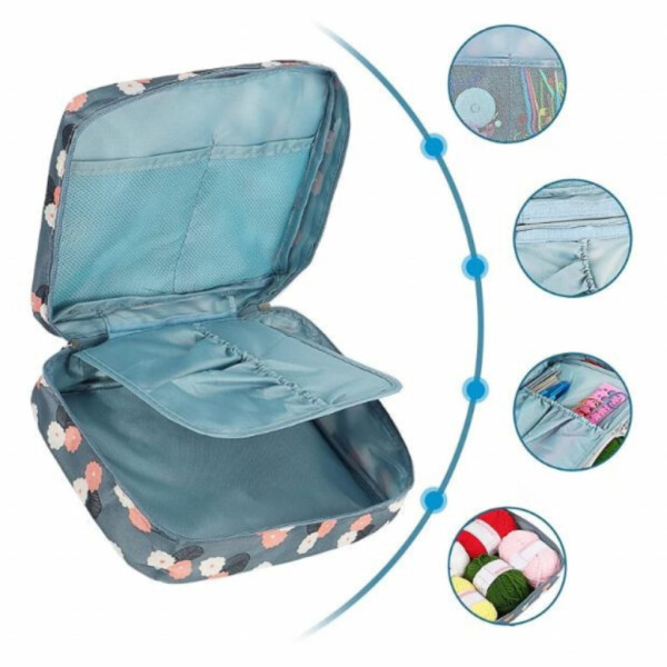 Комплект аксесоари за плетене, 58 части, алуминиеви куки – Пълен сет за начинаещи и напреднали