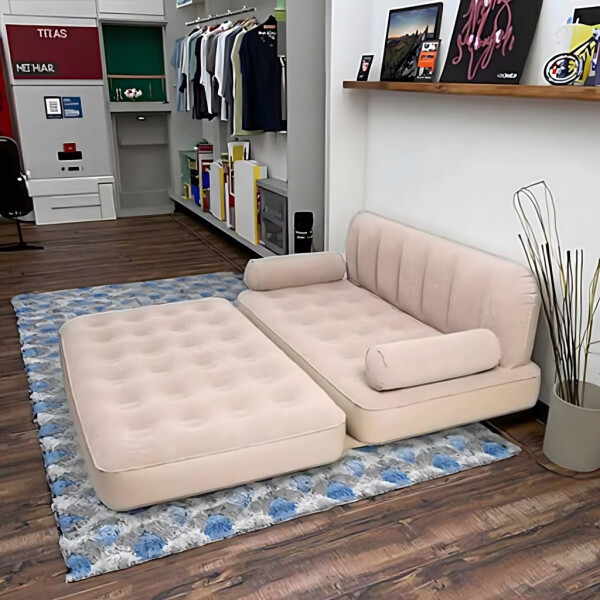 Двоен надуваем матрак с разтегателен диван за спане