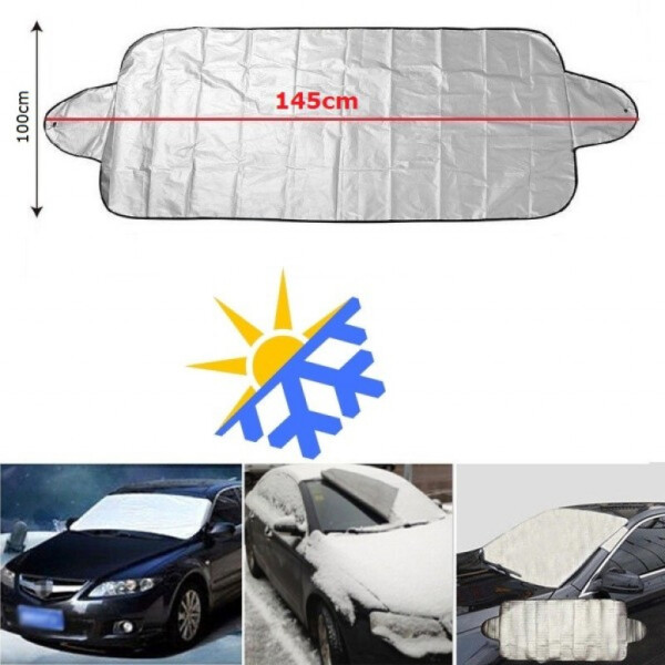Покривало за предно стъкло на кола против сняг и замръзване