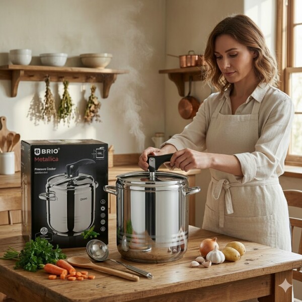 Тенджера - под налягане 9л. BRIO