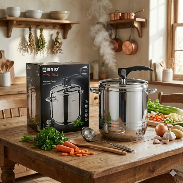 Тенджера - под налягане 9л. BRIO