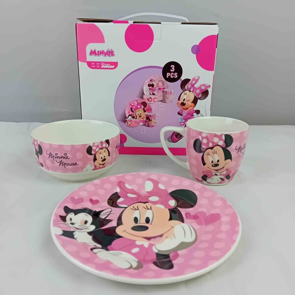 Детски порцеланов сервиз за хранене Minnie 3 части