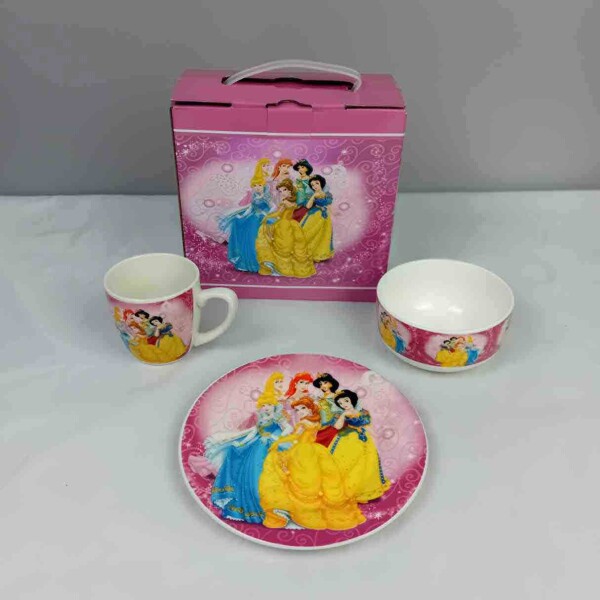Детски порцеланов сервиз за хранене Принцеси