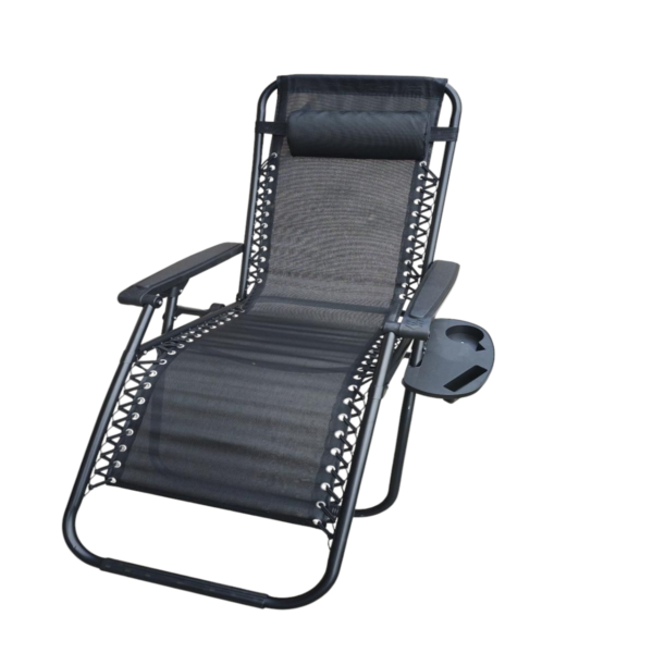 ШЕЗЛОНГ СГЪВАЕМ 66/160/110 СМ ТЕКСТИЛ И МЕТАЛ