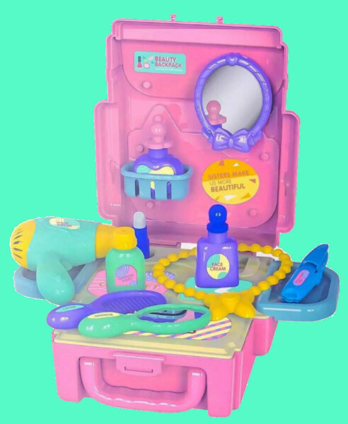 Мини козметична раница играчка за грим 20 части за момичета 